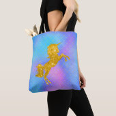 Pastelregenboog en gouden eenduidigheid tote bag (Dichtbij)