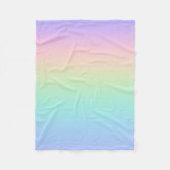 Pastelregenboog Fleece Deken (Voorkant)