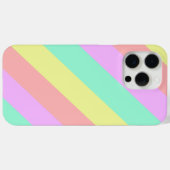 Pastelregenboog gestreept patroon Case-Mate iPhone case (Achterkant (horizontaal))