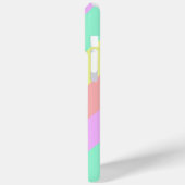 Pastelregenboog gestreept patroon Case-Mate iPhone case (Achterkant / Links)