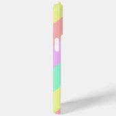 Pastelregenboog gestreept patroon Case-Mate iPhone case (Achterkant / Rechts)