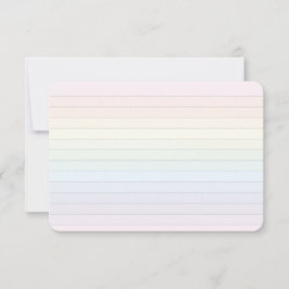 Pastelregenboog gestreepte platte Kaart met punten