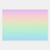 Pastelregenboog Inpakpapier Vel (Voorkant)