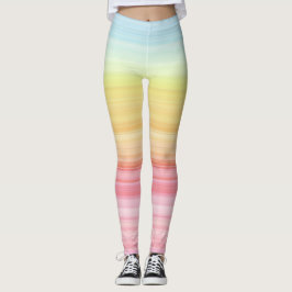 Pastelregenboog Leggings