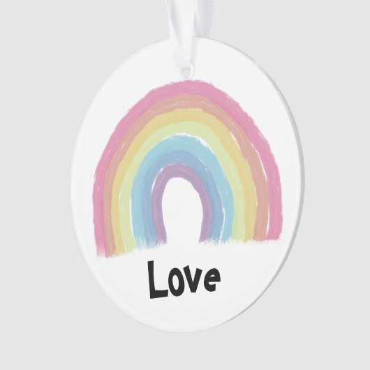 Pastelregenboog Ornament (voorkant)