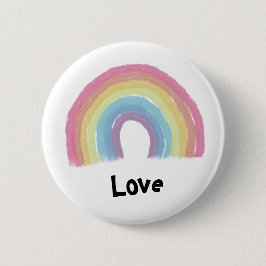 Pastelregenboog Ronde Button 5,7 Cm