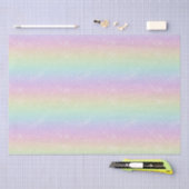Pastelregenboog sprankelend patroon tissuepapier (Craft)