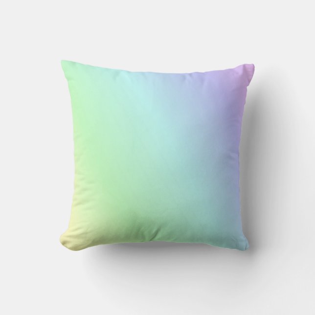 Pastelregenboog van kleuren, kussen (Voorkant)