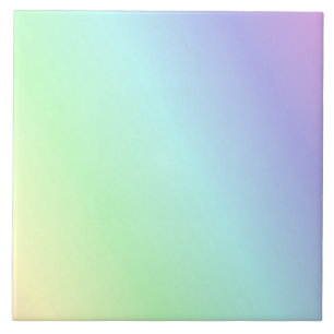 Pastelregenboog van kleuren, tegeltje