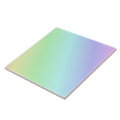 Pastelregenboog van kleuren, tegeltje (Zijkant)