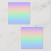 Pastelregenboog Vierkante Visitekaartje (Voorkant / Achterkant)