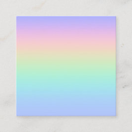 Pastelregenboog Vierkante Visitekaartje