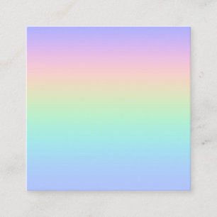Pastelregenboog Vierkante Visitekaartje