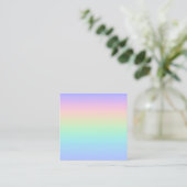Pastelregenboog Vierkante Visitekaartje (Staand voorkant)