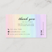 Pastelregenboog Visitekaartje (Achterkant)