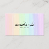 Pastelregenboog Visitekaartje (Voorkant)