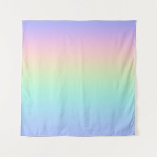 Pastelregenboog Wandkleed (Voorkant)
