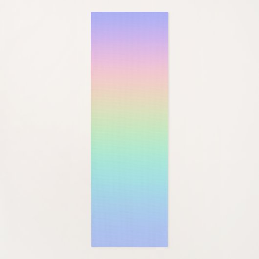 Pastelregenboog Yogamat (Voorkant)