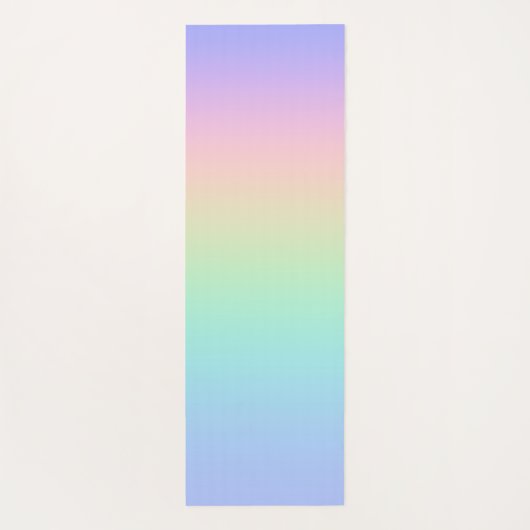 Pastelregenboog Yogamat (Achterkant)
