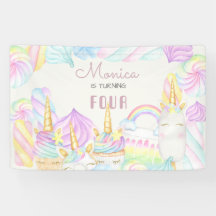 Pastelregenboogachtige waterverf eenhoorn zoete ve