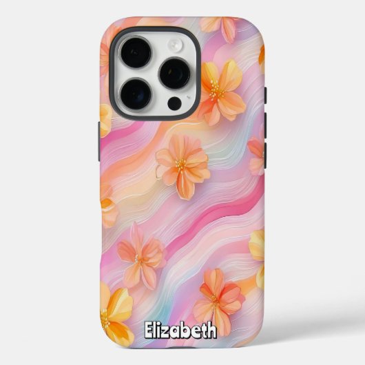 Pastelregenboogbloem Case-Mate iPhone Case (Achterkant)