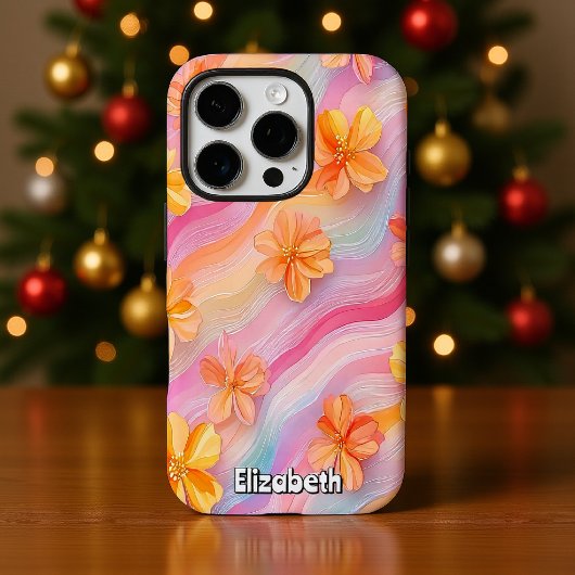 Pastelregenboogbloem Case-Mate iPhone Case