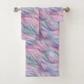 pastelregenboogbont bad handdoek (Insitu)