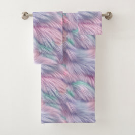 pastelregenboogbont bad handdoek