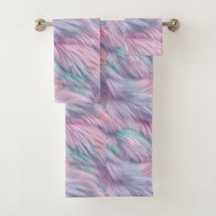 pastelregenboogbont bad handdoek