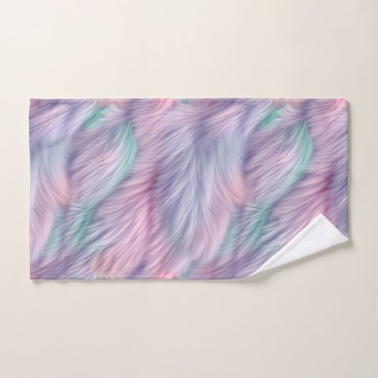 pastelregenboogbont bad handdoek (Handdoek)