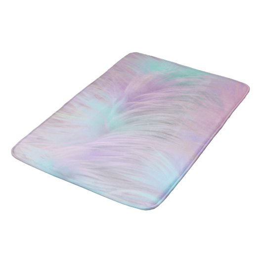 pastelregenboogbont badmat (Gekanteld)