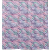 pastelregenboogbont douchegordijn (Voorkant)