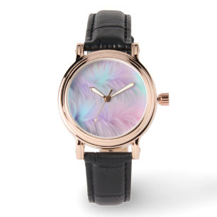 pastelregenboogbont horloge