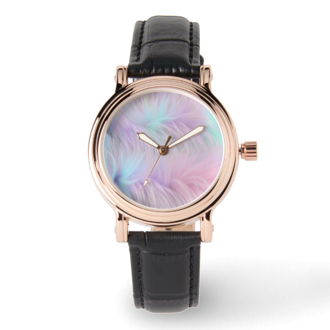 pastelregenboogbont horloge (Voorkant)