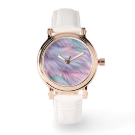 pastelregenboogbont horloge