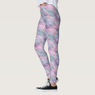 pastelregenboogbont leggings