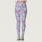 pastelregenboogbont leggings (Voorkant)