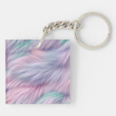 pastelregenboogbont sleutelhanger (Achterkant)