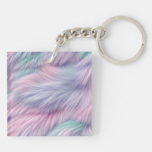 pastelregenboogbont sleutelhanger (Achterkant)