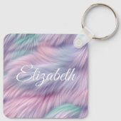 pastelregenboogbont sleutelhanger (Achterkant)