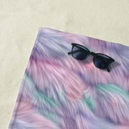 pastelregenboogbont strandlaken