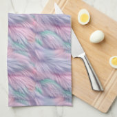 pastelregenboogbont theedoek (Quarter Fold)