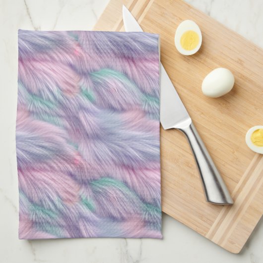 pastelregenboogbont theedoek (Quarter Fold)