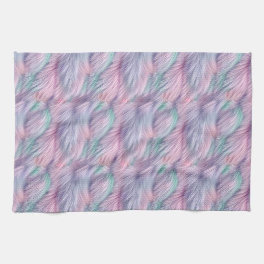 pastelregenboogbont theedoek (Horizontaal)