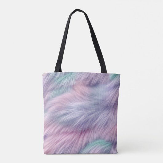 pastelregenboogbont tote bag (Achterkant)