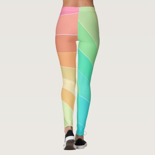pastelregenboogleggings leggings (Achterkant)