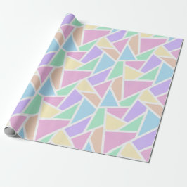 Pastelregenboogmozaïekpatroon Cadeaupapier