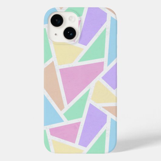 Pastelregenboogmozaïekpatroon Case-Mate iPhone Case (Achterkant)
