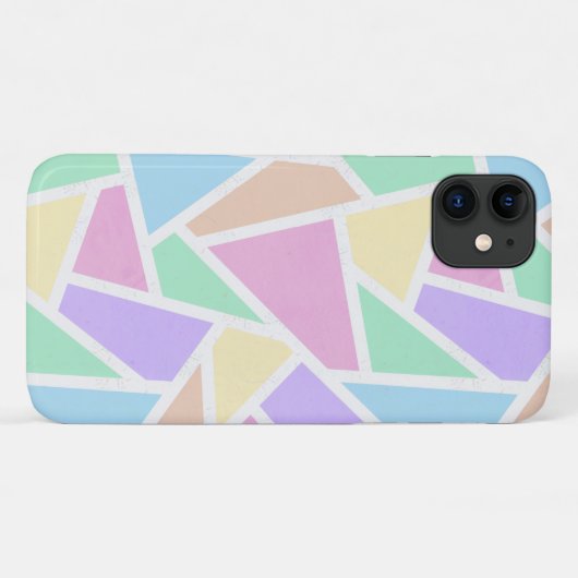Pastelregenboogmozaïekpatroon Case-Mate iPhone Case (Achterkant (horizontaal))