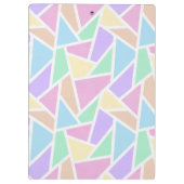 Pastelregenboogmozaïekpatroon Klembord (Achterkant)